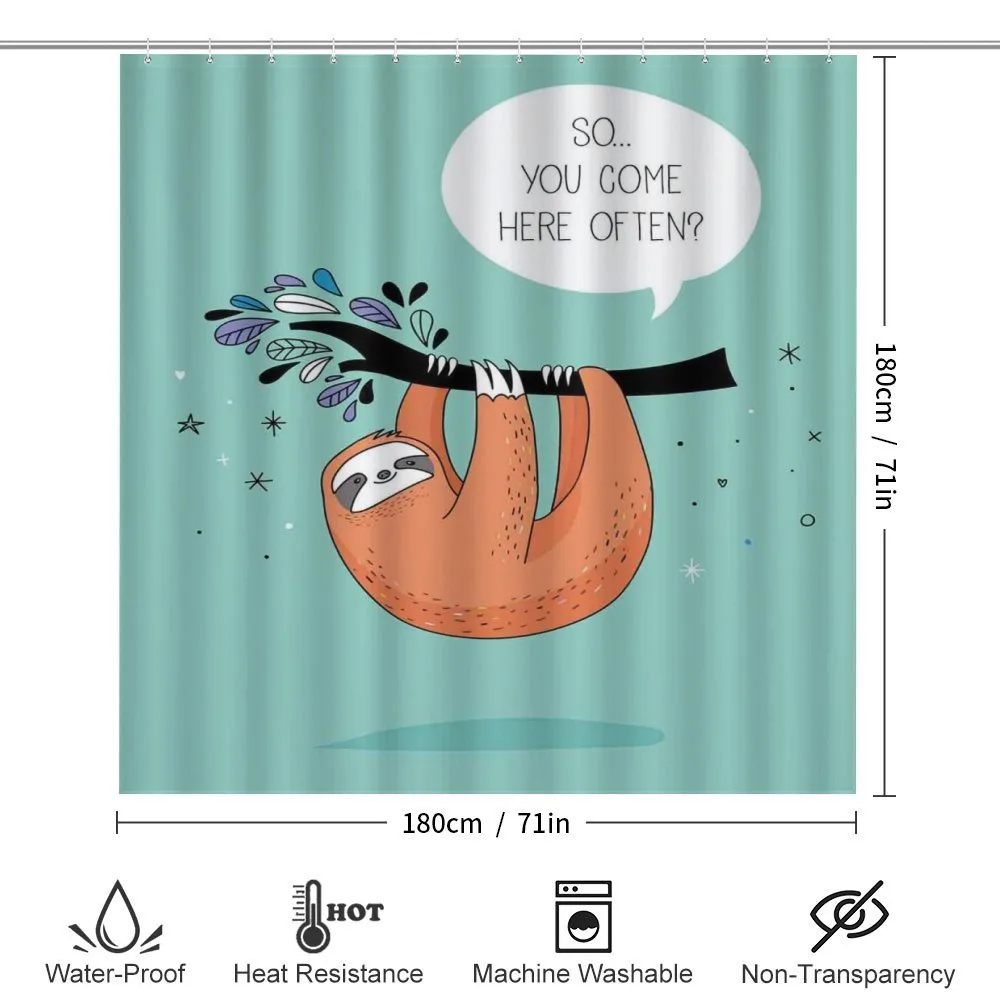 Flirty Sloth Cartoon — Detail 2