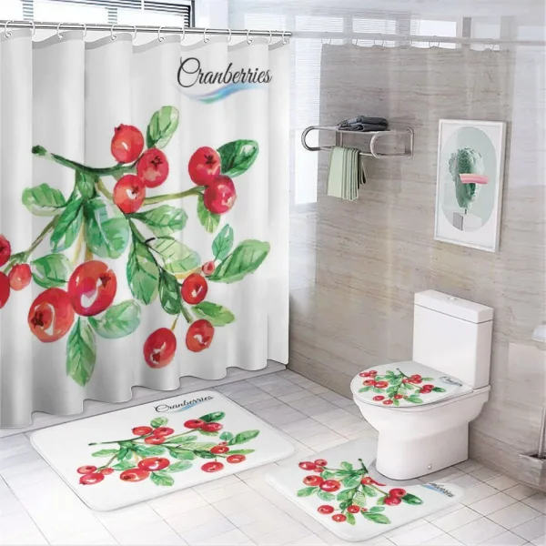 Fresh Botanical Nature on a shower curtain