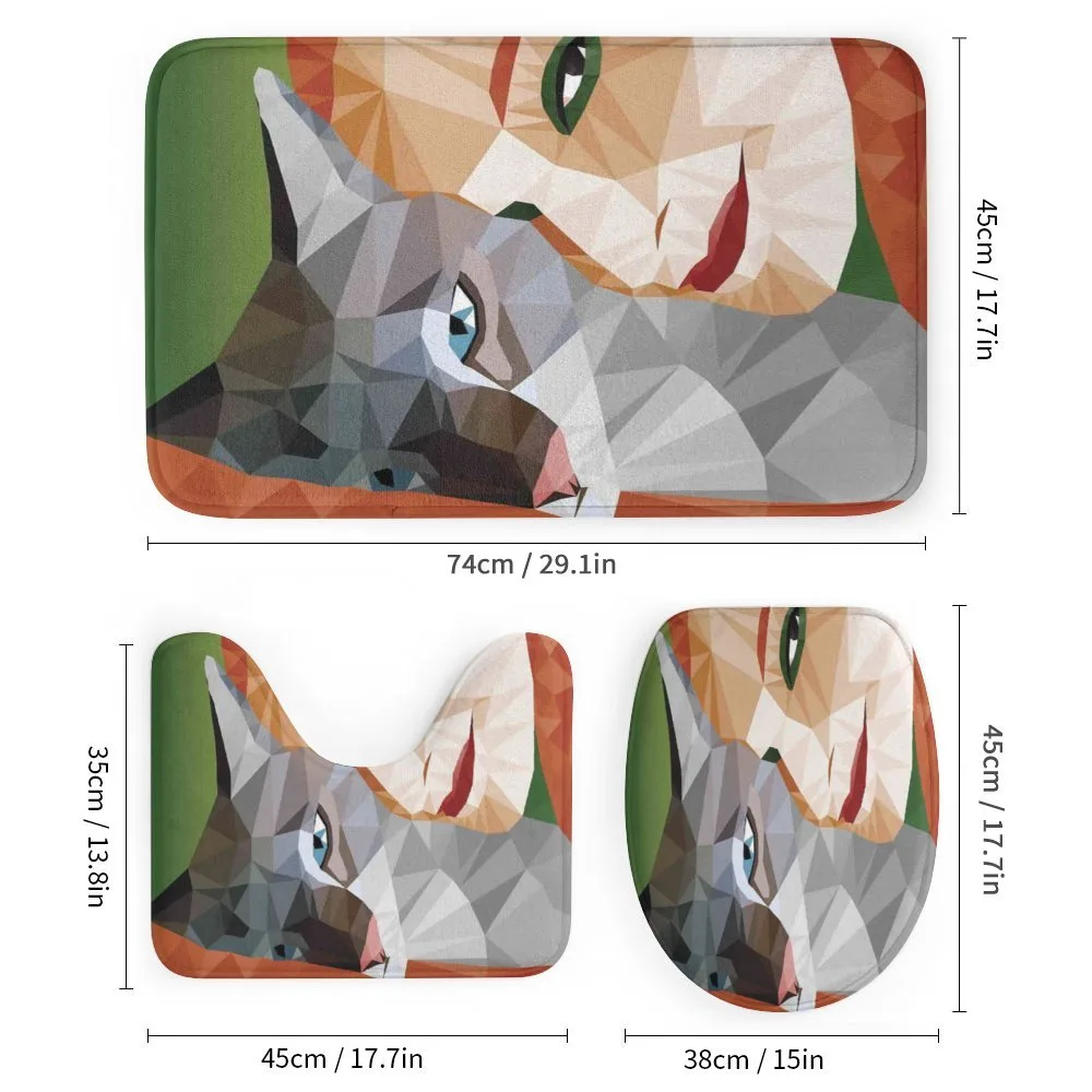 Geometric Mosaic Kitten — Detail 1