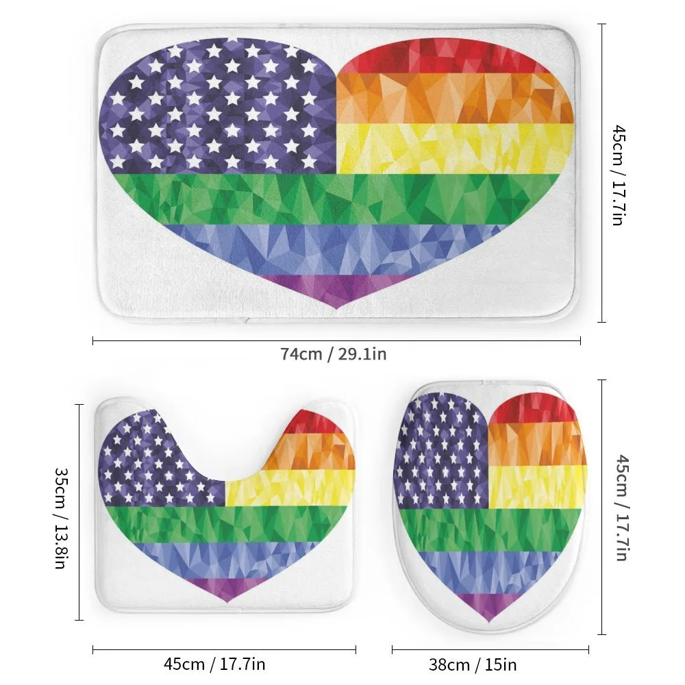 Heart Gay Flag Rainbow Art — Detail 1