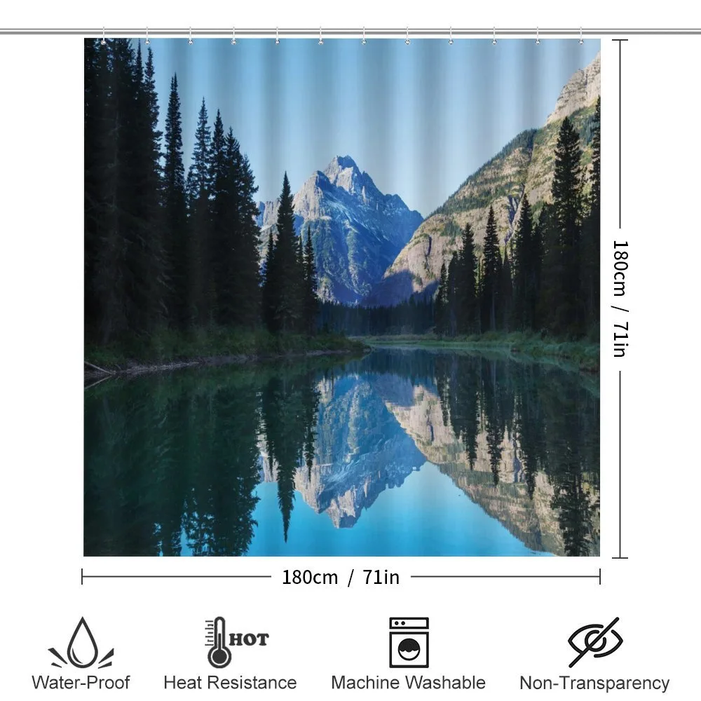 Mountain Reflection on Lake — Detail 2