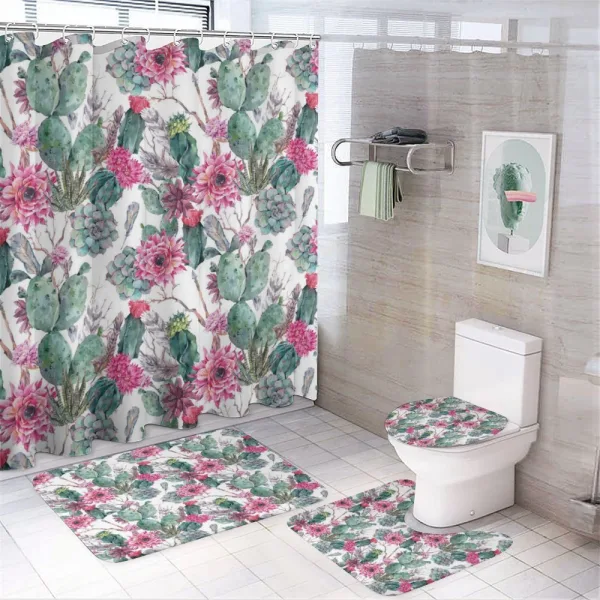Spring Blooms Boho Style on a shower curtain