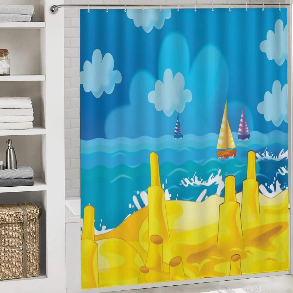 Vibrant Seaside Cartoon Scene — Detail 4