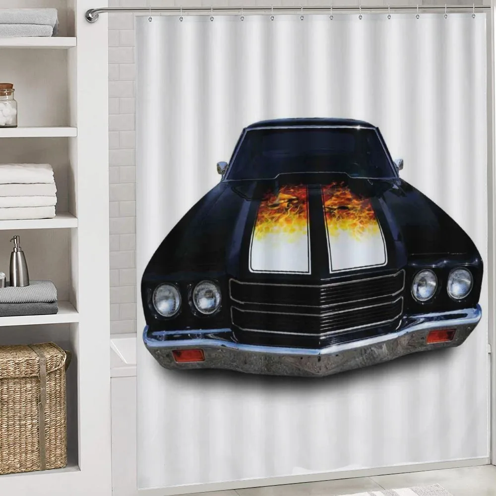 Vintage Retro Car Flame — Detail 4