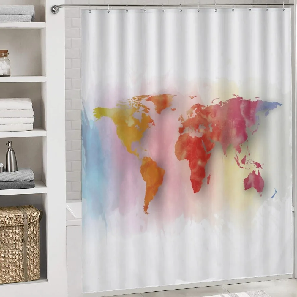Watercolor World Map — Detail 4