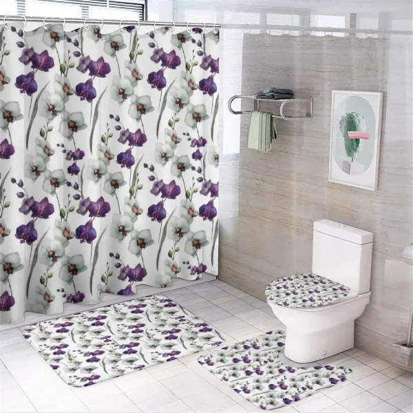 Wild Orchid Bloom on a shower curtain