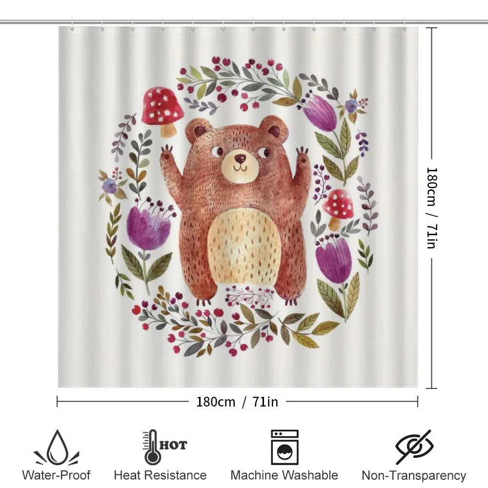 Baby Mammal Floral Wreath — Detail 2