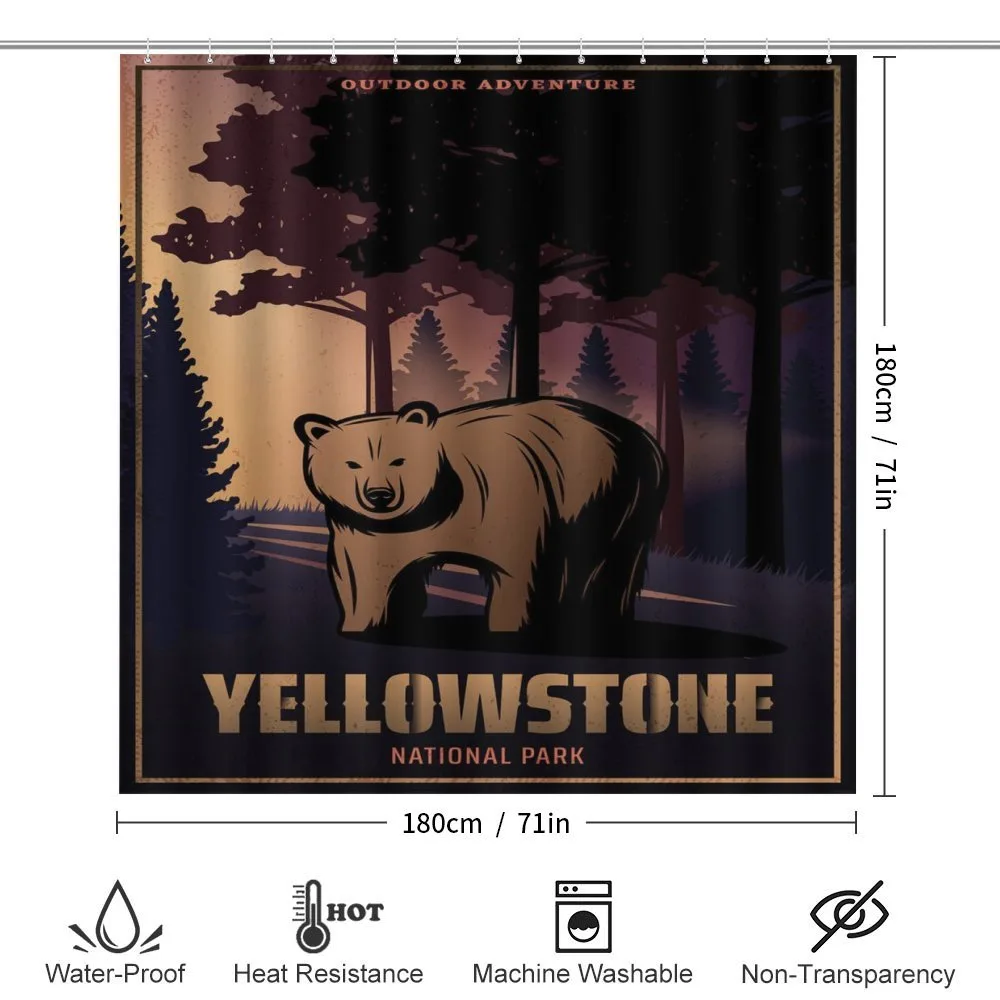 Bear at Yellowstone Forest — Detail 2