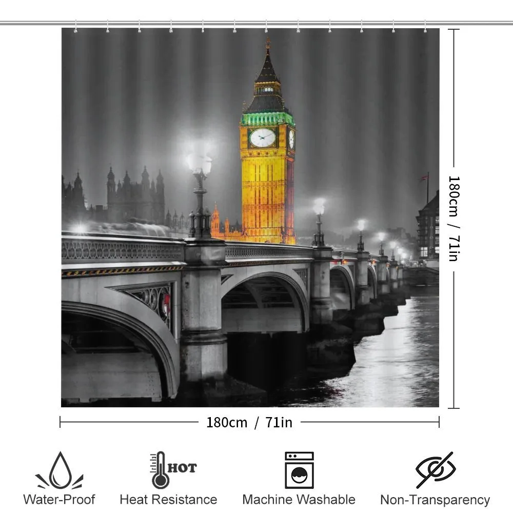 Big Ben Bridge Night — Detail 2