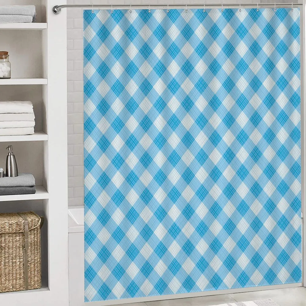 Blue and White Plaid — Detail 4