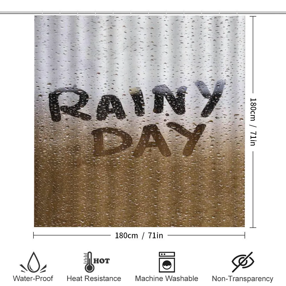 Blurred Rain Drops Photo — Detail 2