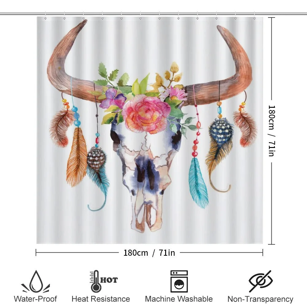 Bull Skull Boho Plant — Detail 2