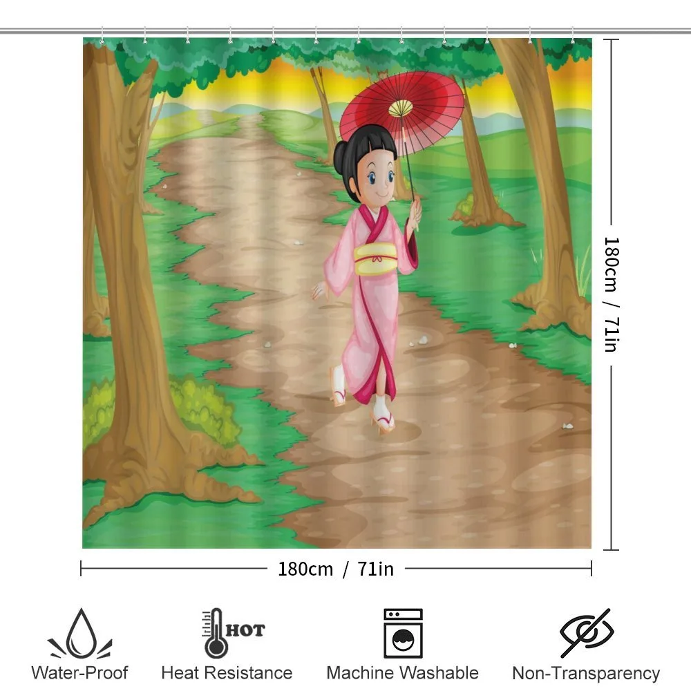 Cartoon Style Geisha — Detail 2