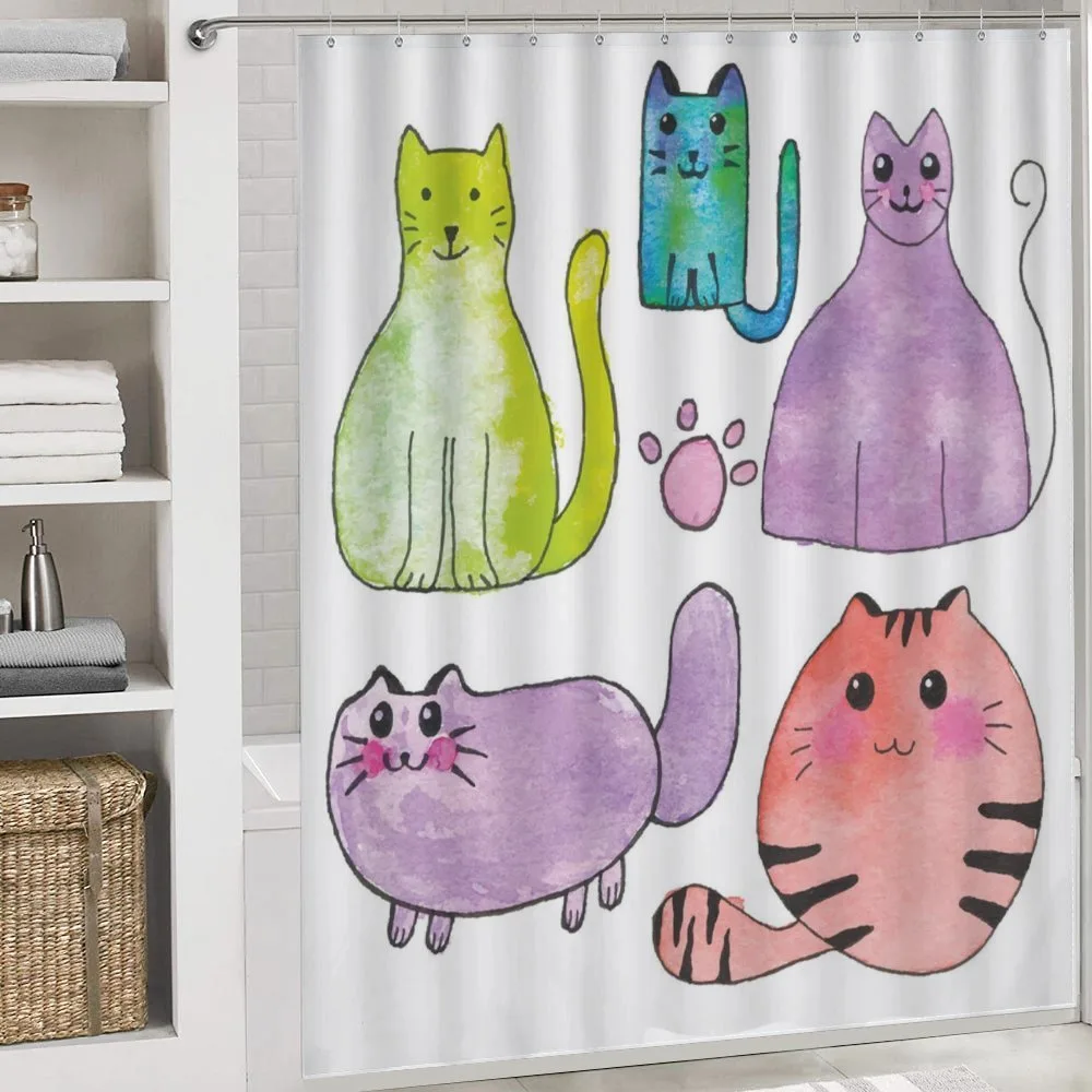 Cats in Watercolor Style — Detail 4