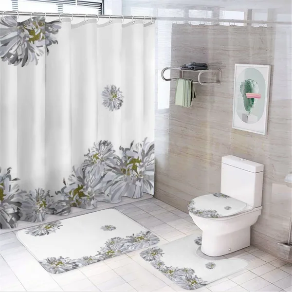 Chamomiles Springtime on a shower curtain