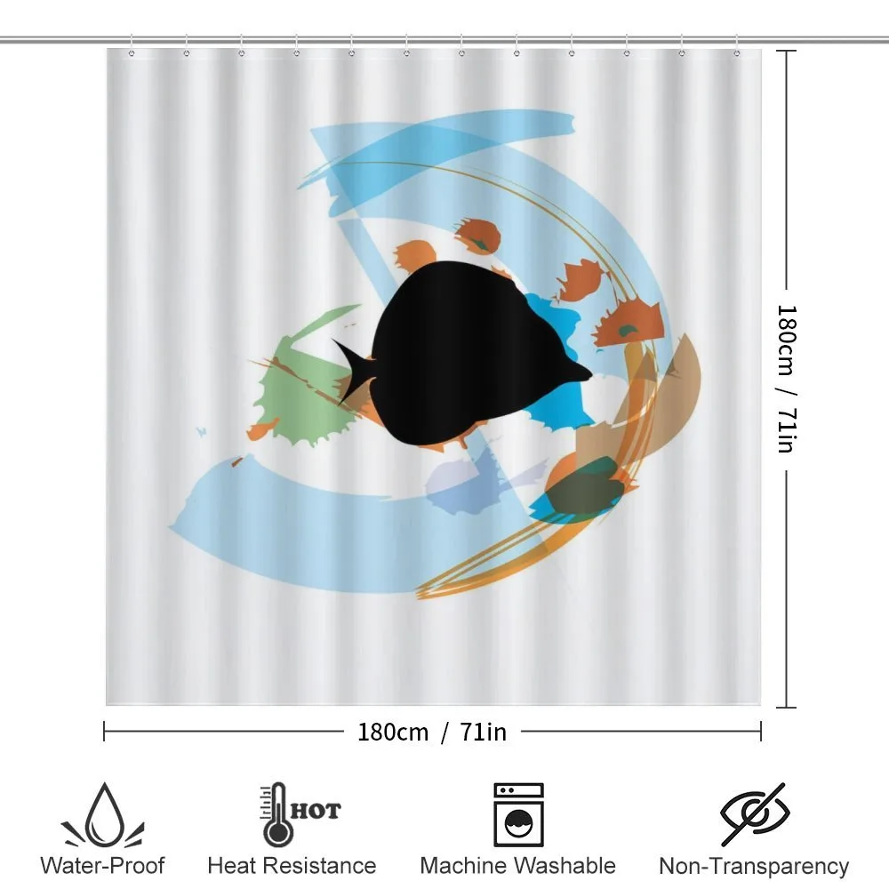Discus Cichlid Silhouette — Detail 2