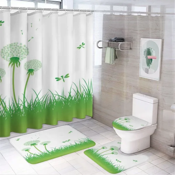 Ecology Greenland on a shower curtain