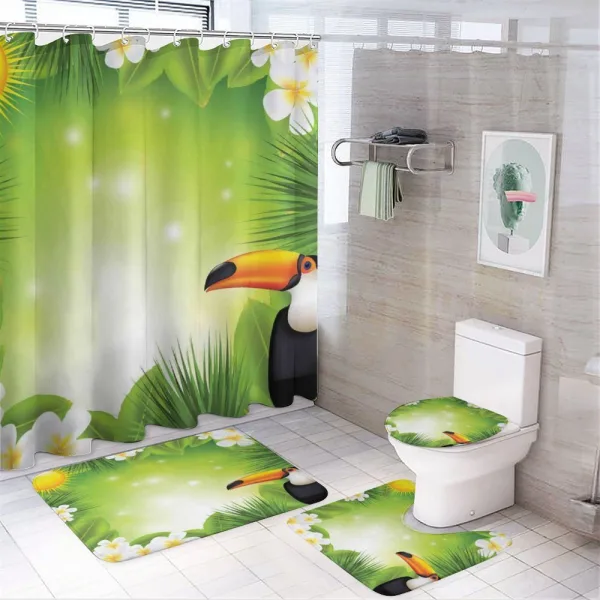 Exotic Jungle on a shower curtain