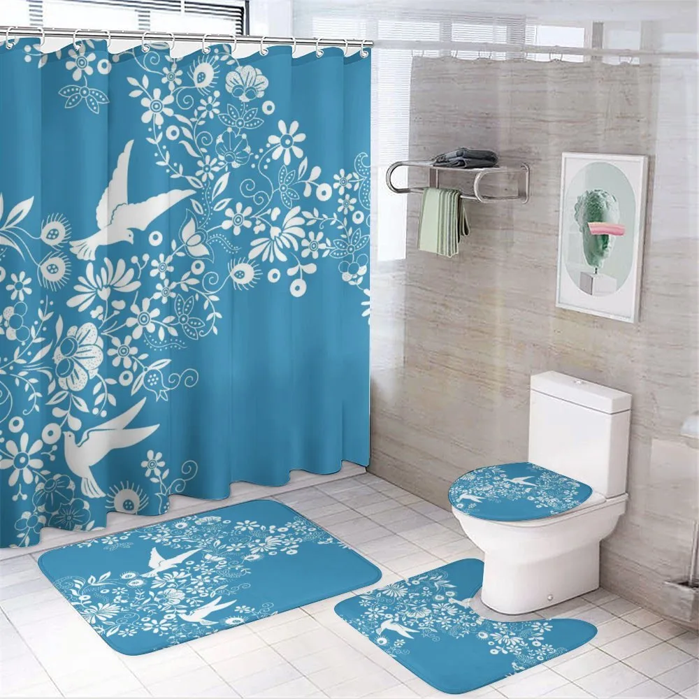 Flowers Flying Doves Asian — Your design