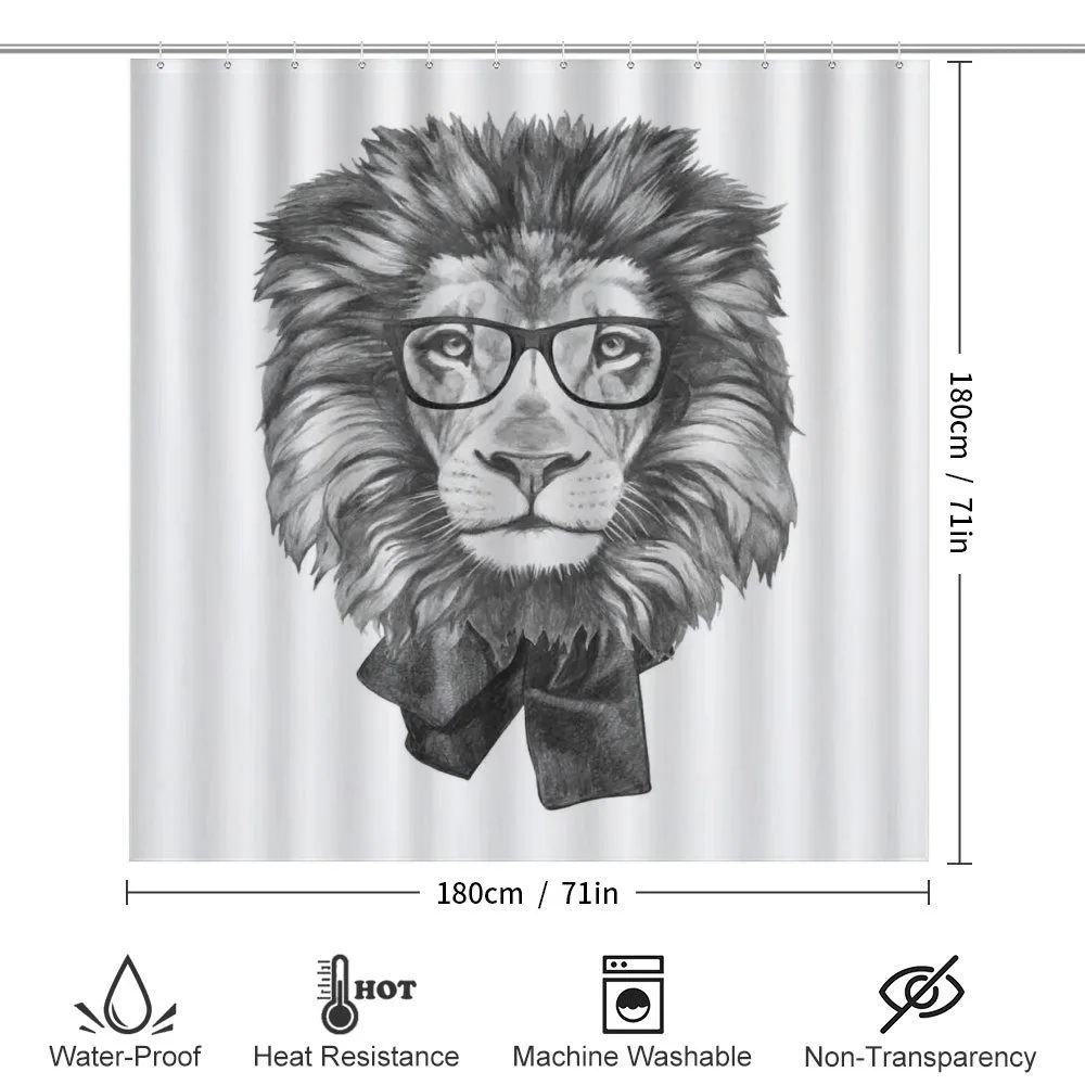 Hipster Animal in Glasses — Detail 2