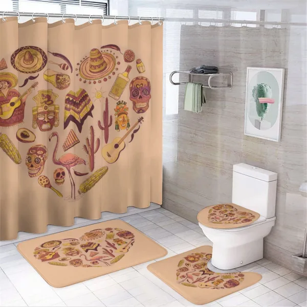 Latin American Folkloric on a shower curtain