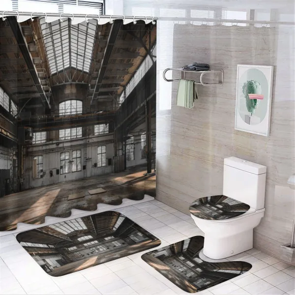 Old Hangar on a shower curtain