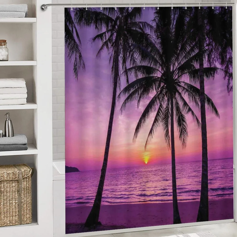Palms Silhouette Purple — Detail 4