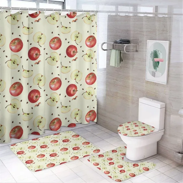 Seeds of Winter Fruits on a shower curtain