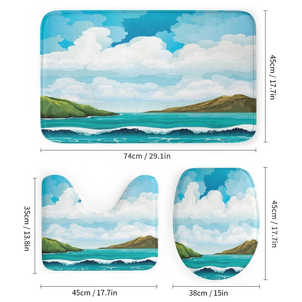 Waves Islands Blue Sky — Detail 1