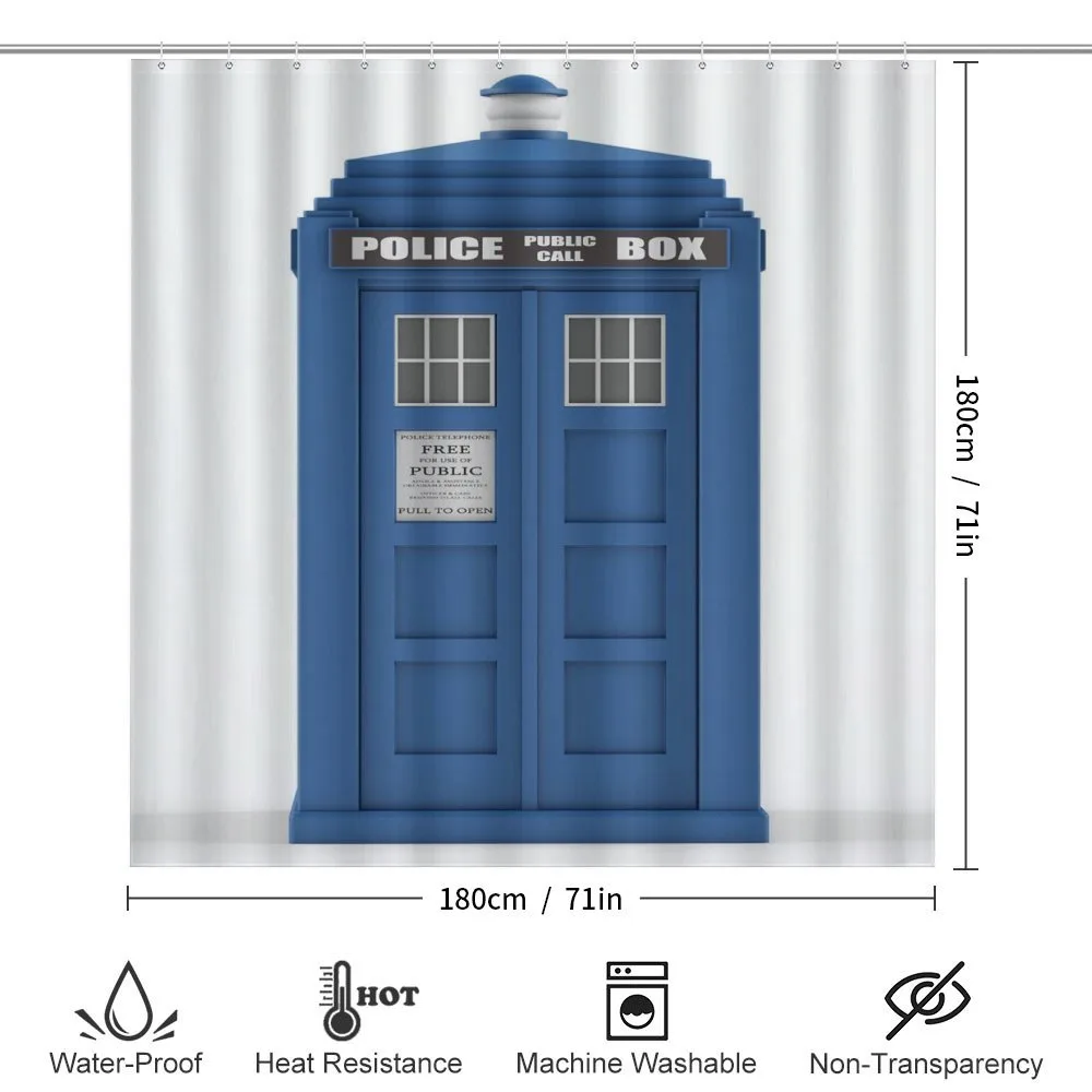 Abstract Blue Phone Box — Detail 2