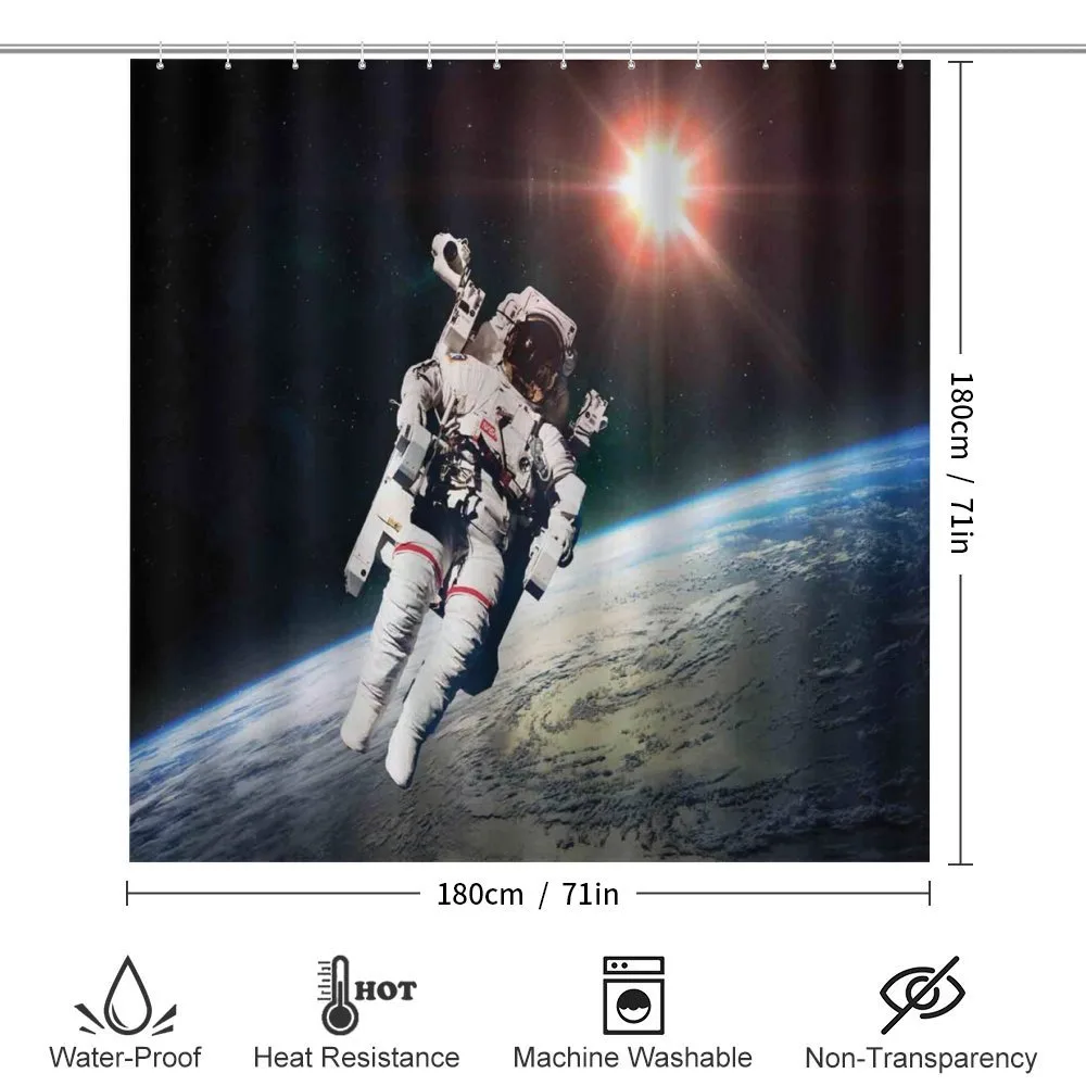 Astronaut with Sun Beams — Detail 2