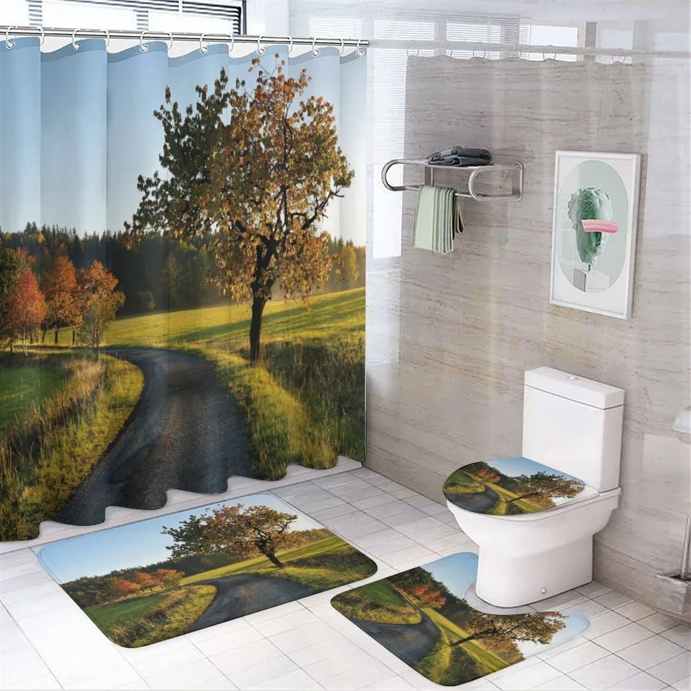 Autumn Road Lone Tree — Your design