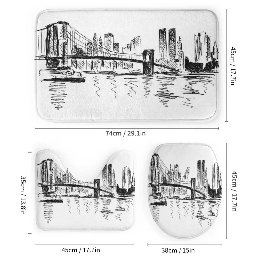 Buildings Bridge River — Detail 1