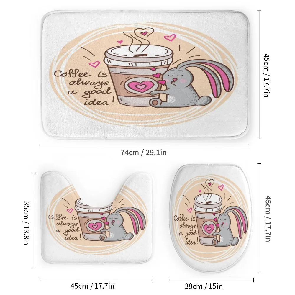 Coffee Lover Rabbit Words — Detail 1