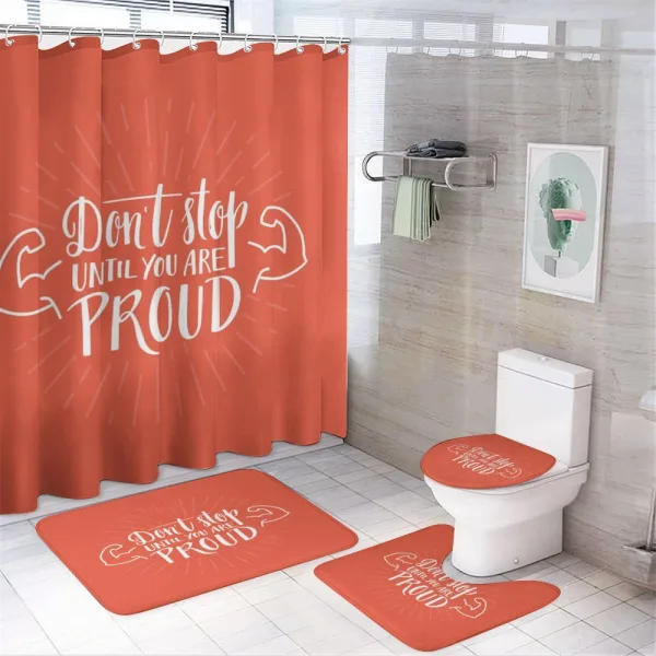 Dont Stop Arms Biceps on a shower curtain