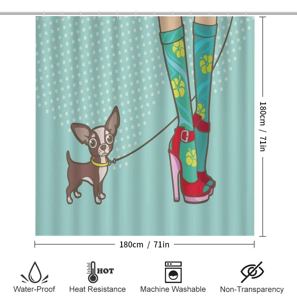 Funny Socks Heels Puppy — Detail 2