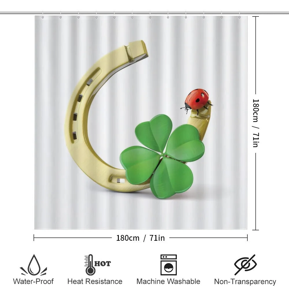 Horseshoe Ladybug Shamrock — Detail 2