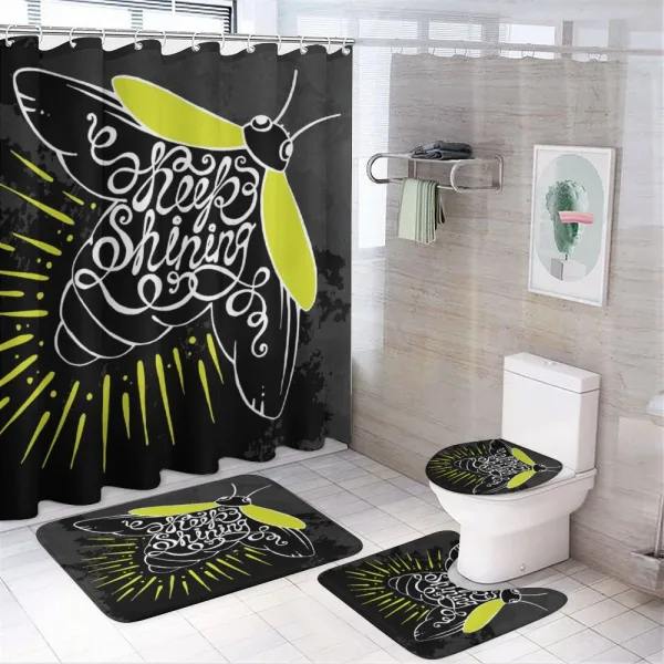 Keep Calligraphy on a shower curtain