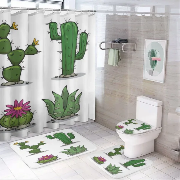 Mexican Flora Pattern on a shower curtain