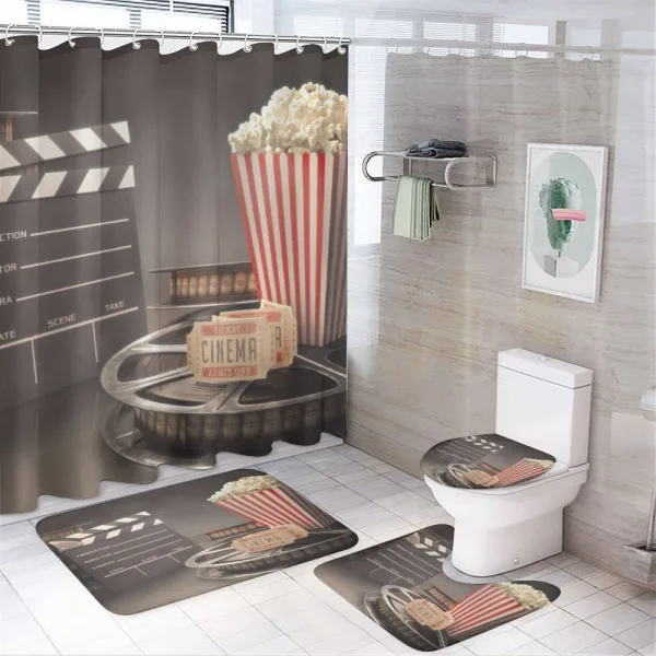 Motion Picture on a shower curtain