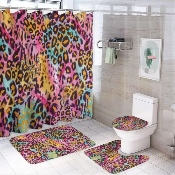 Mottled Camo on a shower curtain