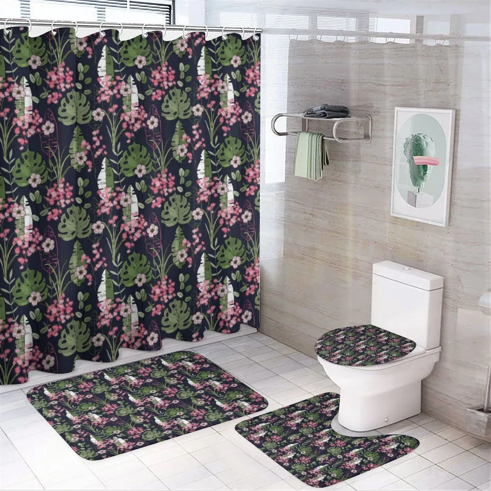 Palm Leaves Flowers — Your design