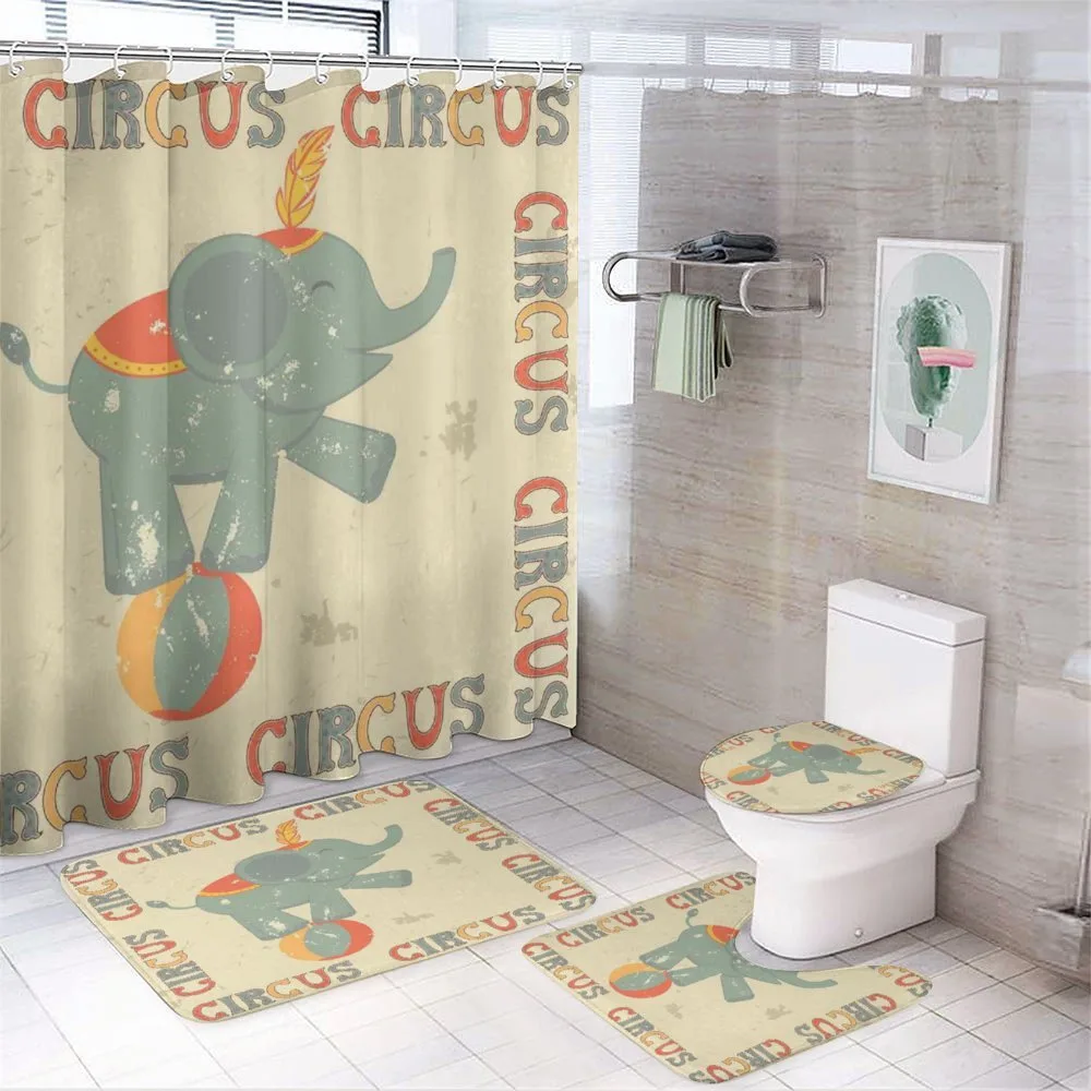 Retro Print Elephant — Your design