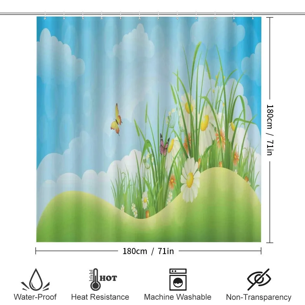 Spring Meadow Hills Cartoon — Detail 2