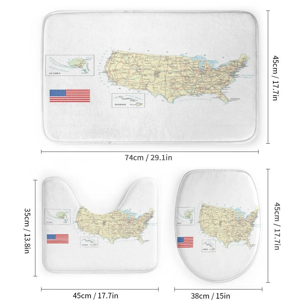 USA Detailed Country Map — Detail 1