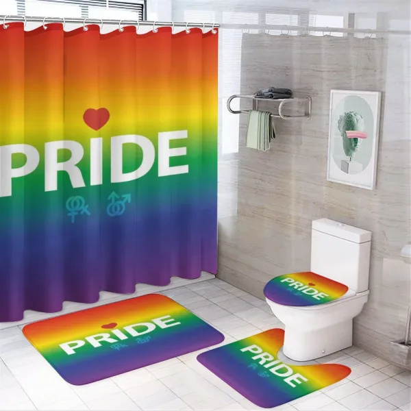 Vibrant Gender on a shower curtain