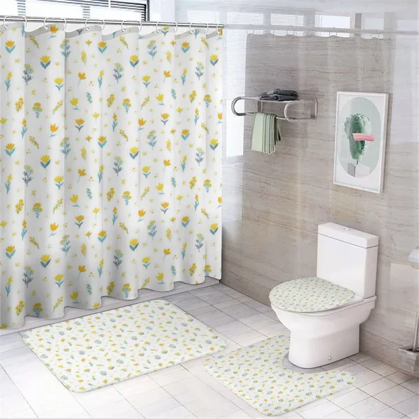 Wildflowers Ornate on a shower curtain