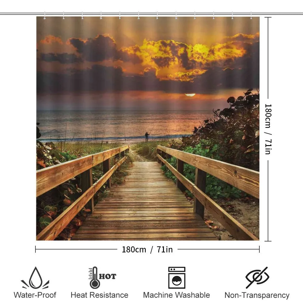 Wooden Pier Sunset Beach — Detail 2