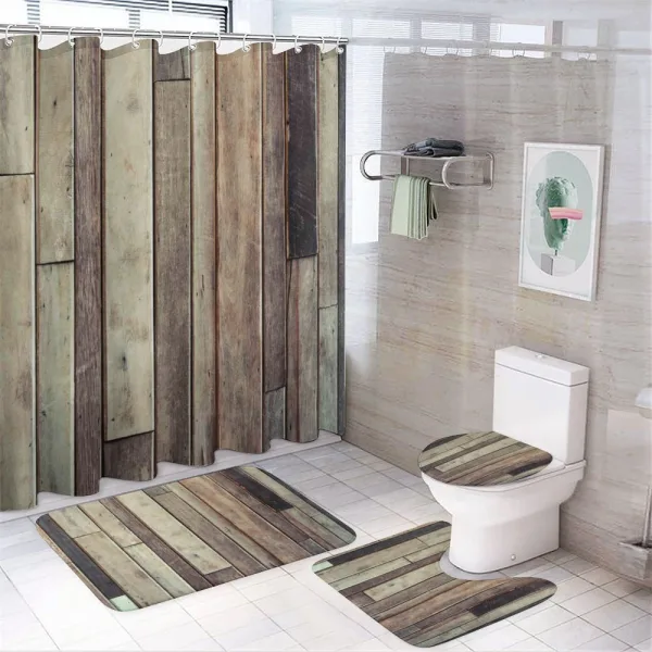American Western Style on a shower curtain