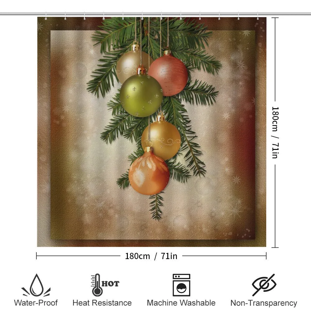 Balls and Spruce Branches — Detail 2